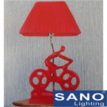Đèn bàn Sano LED 5W Ø300*H520, vỏ đỏ