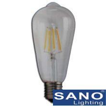 Bóng led Sano 4W, E27-2700K, Ø65*H150, ánh sáng trắng & vàng