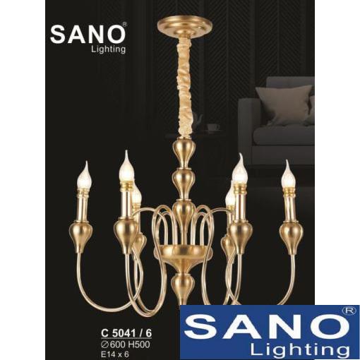 Đèn chùm nến Sano Ø600*H500, E14*L6