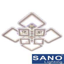 Đèn mâm Sano LED 220W*2-3 màu, đế phát sáng chuyển 3 màu, L570*W570, có remote