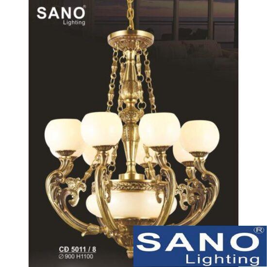Đèn chùm đồng Sano Ø900*H1100, E27*L8