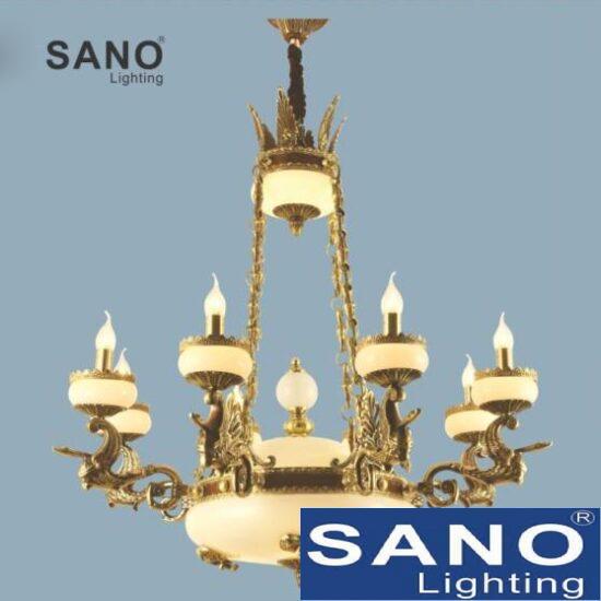Đèn chùm đồng Sano Ø950*H1250, E14*L8