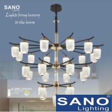 Đèn chùm Sano LED 640W - 3 màu ánh sáng Ø1150*H1000, có remote