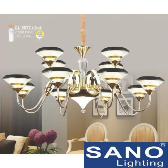 Đèn chùm Sano LED 308W - 3 màu ánh sáng Ø950*H420, có remote