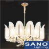 Đèn chùm pha lê Sano Ø600xH540mm E14x12