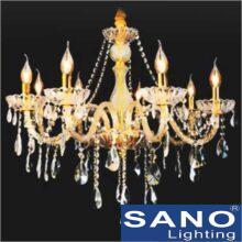 Đèn chùm nến Sano Ø700xH720mm E14x8