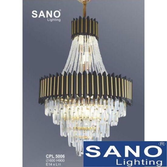 Đèn chùm pha lê Sano Ø600*H900, E14*L11