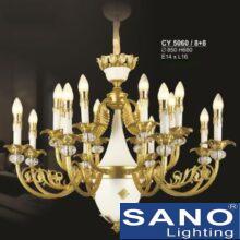 Đèn chùm nến Sano phong cách châu âu hiện đại Ø850*H680, E14*L16