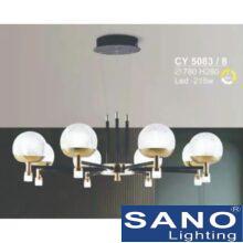 Đèn chùm Sano LED 215W - 3 màu ánh sáng Ø780*H280