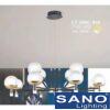 Đèn chùm Sano LED 355W - 3 màu ánh sáng Ø930*H280