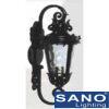 Đèn gắn cổng Sano E27*1, Ø170*H500, vỏ đen
