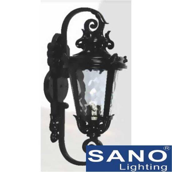 Đèn gắn cổng Sano E27*1, Ø170*H500, vỏ đen