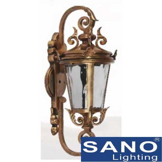 Đèn gắn cổng Sano E27*1, Ø170*H500, vỏ đồng