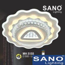 Đèn mâm Sano LED 105W-3 màu ánh sáng, Ø500, có remote đa năng