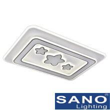 Đèn mâm Sano LED Mica 165W-3 màu ánh sáng, L650*W450, có remote đa năng