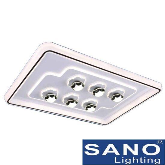 Đèn mâm chữ nhật pha lê Sano Led-255W - thẻ pha lê - Ø700*H1070mm