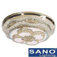Đèn mâm ốp trần tròn Sano LED Ø950, thẻ pha lê