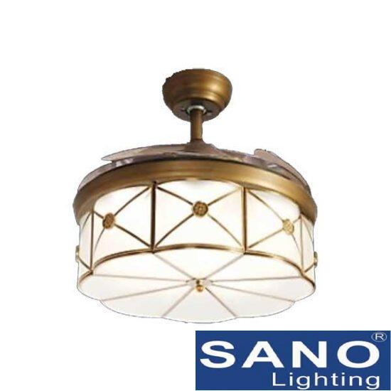 Quạt đèn Sano Led 90W Ø420*H550, cách quạt 1100, 100% đồng