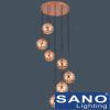 Đèn treo Sano led 12W*7 - Ø360*H1600mm