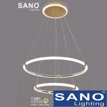 Đèn thả LED Sano 120W-Ø600-400*H1m, 3 màu ánh sáng
