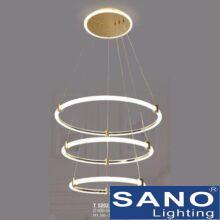 Đèn thả LED Sano 145W-Ø600-500-400*H1.1m, 3 màu ánh sáng