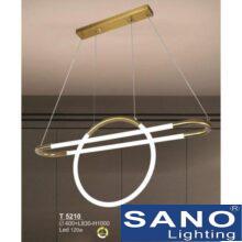 Đèn thả LED Sano 120W-Ø400+L830*H1000, 3 màu ánh sáng