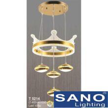 Đèn thả LED Sano 105W-Ø400*H1000, 3 màu ánh sáng