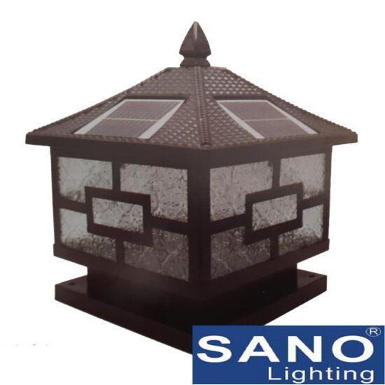 Đèn trụ cổng Sano led 4W - ánh sáng trắng, E27*1 - Ø400*L400*H450 mm