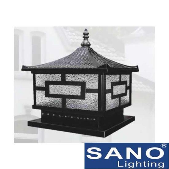 Đèn trụ cổng Sano E27*1, Ø400*H350-Đế Ø350