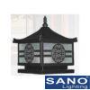 Đèn trụ cổng Sano E27*1, Ø300*H350-Đế Ø250