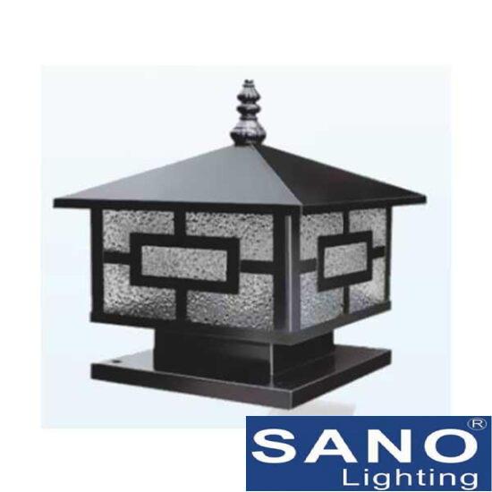 Đèn trụ cổng Sano E27*1, Ø250*H250-Đế Ø200