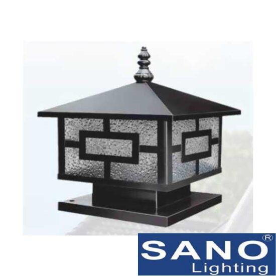 Đèn trụ cổng Sano E27*1, Ø300*H300-Đế Ø250