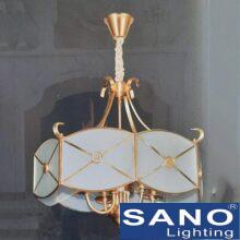 Đèn treo trần đồng Sano Ø540*H900mm, E14*L4