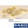 Đèn vách trang trí Sano LED G4-30W-3000K (kèm bóng)-Ø300*H700, thân inox vàng