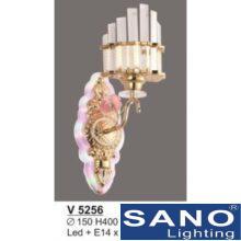 Đèn vách trang trí Sano LED +E27*1-Ø150*H400