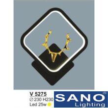 Đèn vách trang trí Sano LED 25W, ánh sáng vàng-Ø230*H230