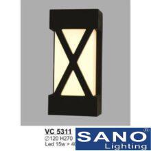 Đèn vách cổng Sano LED15W > 4000K, Ø120*H270