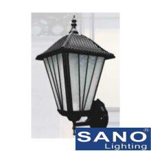 Đèn vách cổng Sano E27*1, Ø200*H300, vỏ đen
