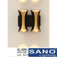 Đèn vách trang trí Sano LED 8W-3000K-W95*H90