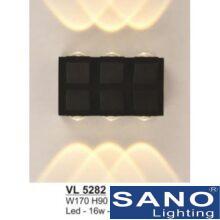 Đèn vách trang trí Sano LED 16W-3000K-W170*H90